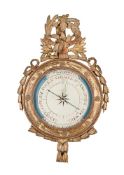 A FRENCH GILTWOOD FRAMED BAROMETER