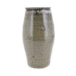 ATTRUBUTED TO WILLIAM MARSHALL (BRITISH 1923-2007), A GREY GREEN STONEWARE VASE