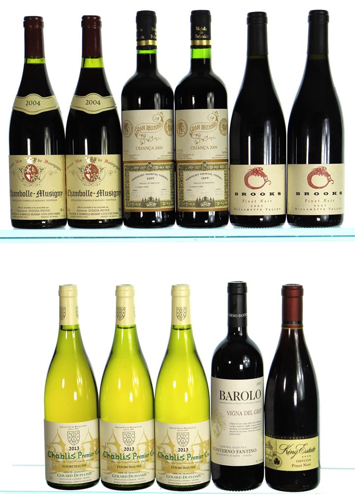 2004/2013 An Eclectic Lot of Red and White Wines