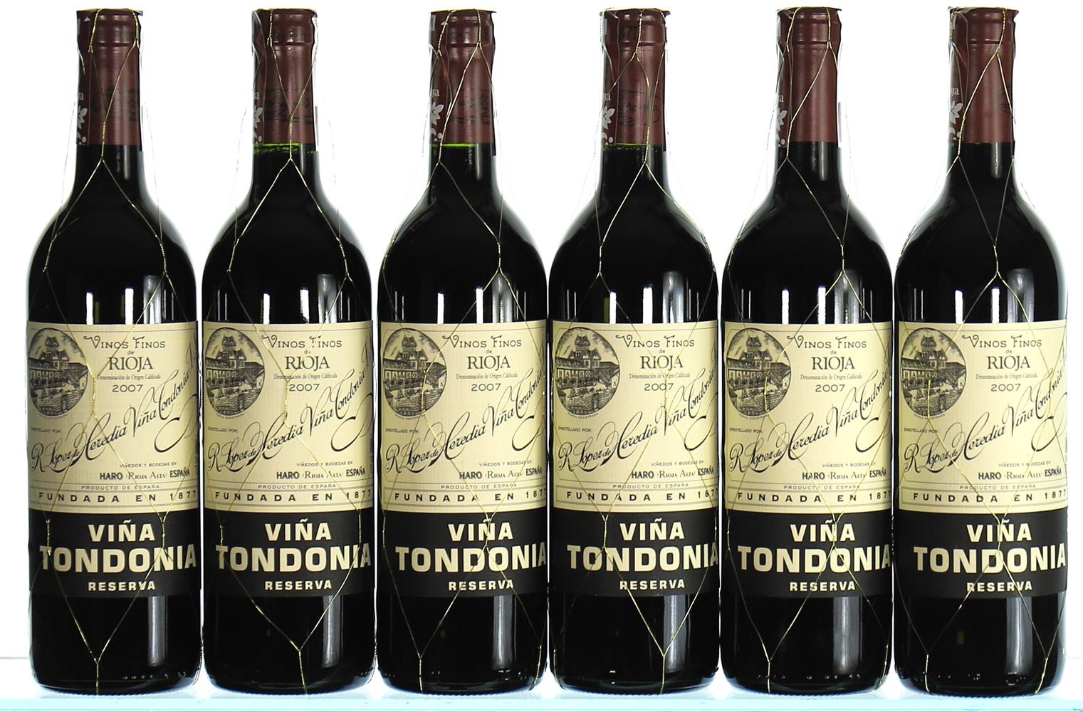 ß 2007 R. Lopez de Heredia, Tondonia Tinto Reserva, Rioja - In Bond