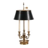 A FRENCH GILT METAL LAMP
