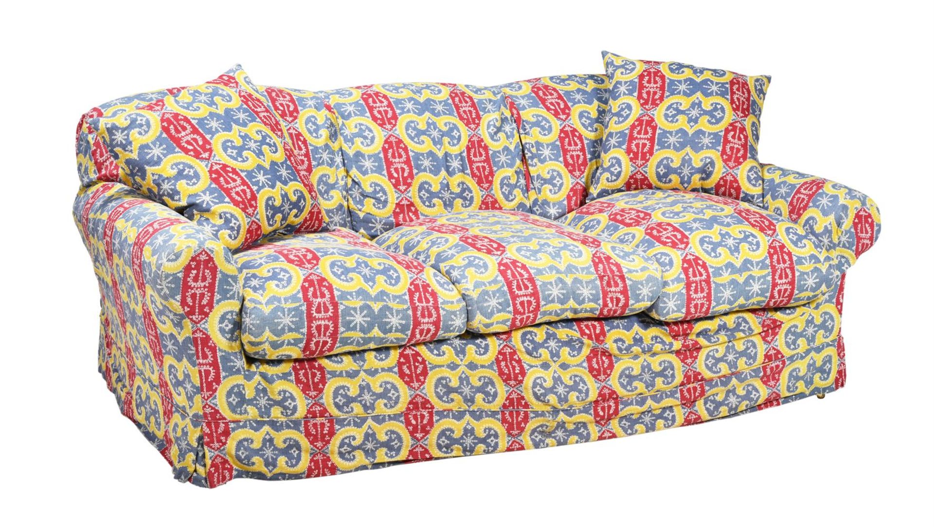 A THREE-SEATER SOFA