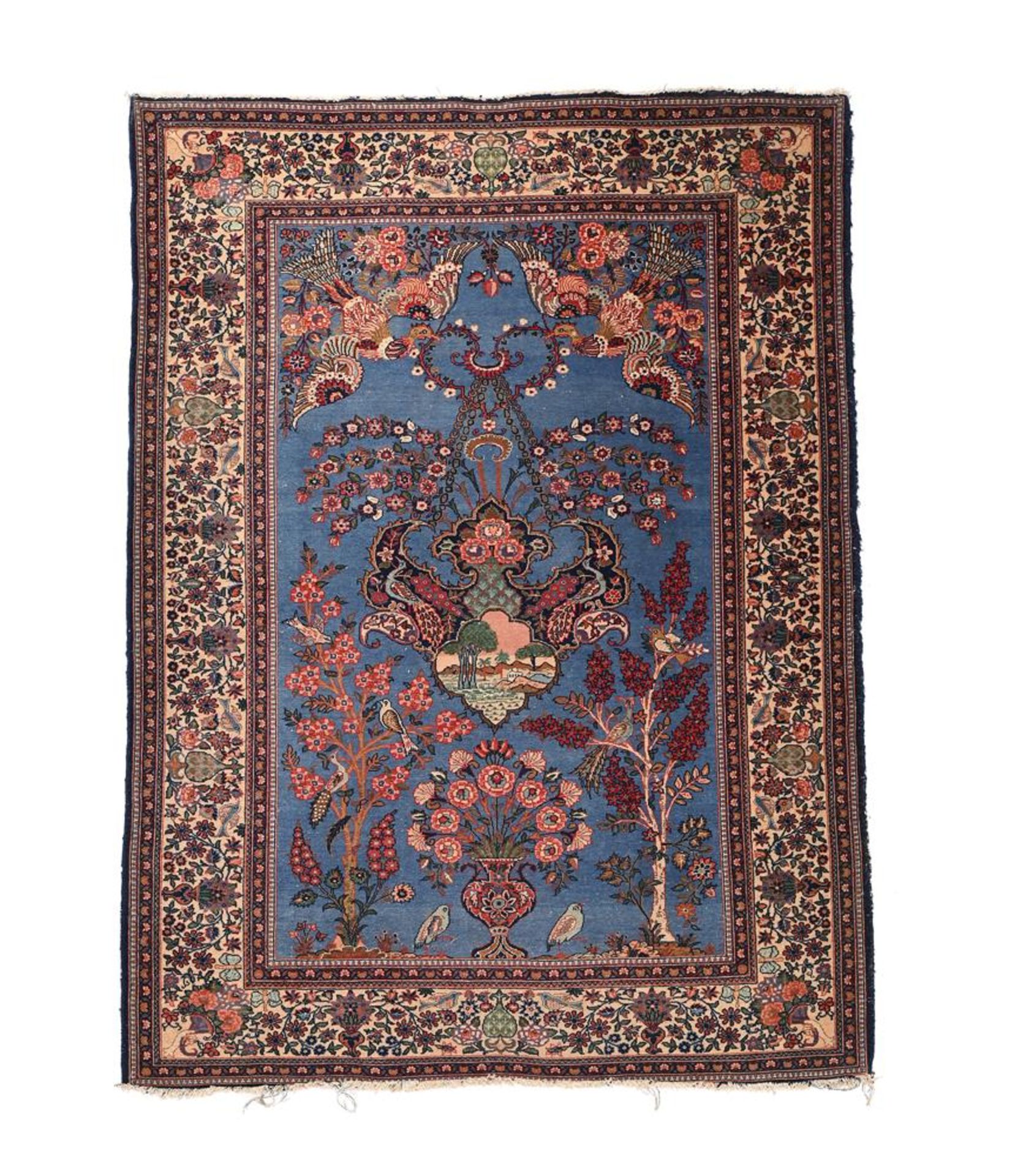 A PAIR OF PERSIAN RUGS, PROBABLY QUM - Image 2 of 5