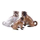 A MEISSEN MODEL OF A PUG AFTER THE ORIGINAL MODEL BY KANDLER AND REINICKE