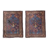 A PAIR OF PERSIAN RUGS, PROBABLY QUM