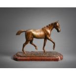 AFTER CHRISTOPHE FRATIN, A PATINATED BRONZE FIGURE OF A HORSE