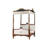 A FOUR POSTER BED IN VICTORIAN STYLE