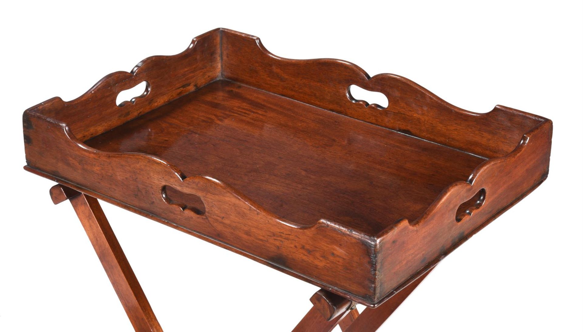 A GEORGE III MAHOGANY BUTLER'S TRAY - Image 2 of 2