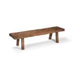 AN ELM 'PIG' BENCH