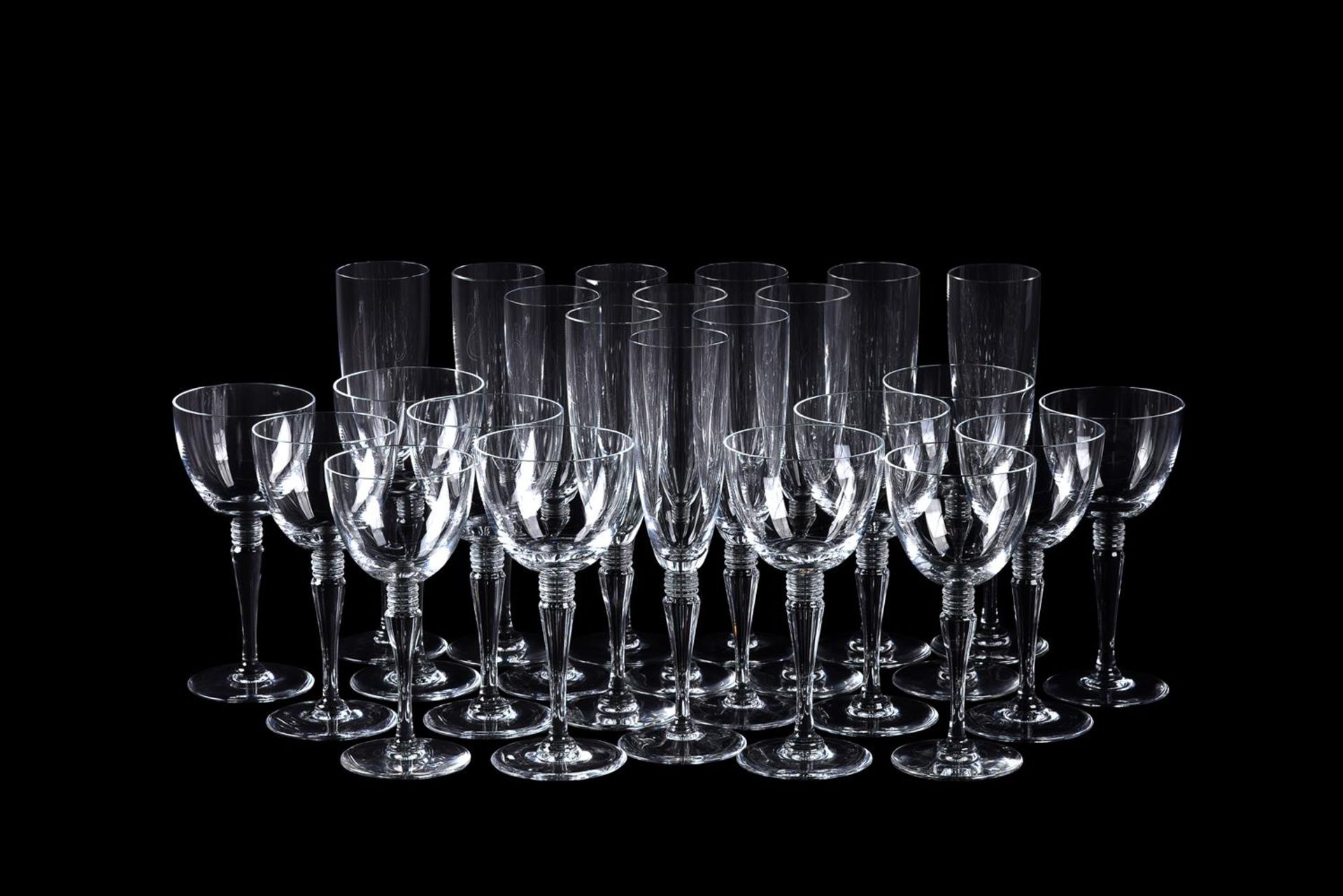 A ST LOUIS GLASS PART TABLE SERVICE