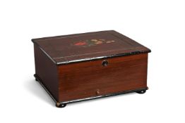 A SIMULATED ROSEWOOD POLYPHONE MUSICAL BOX, NO. 42