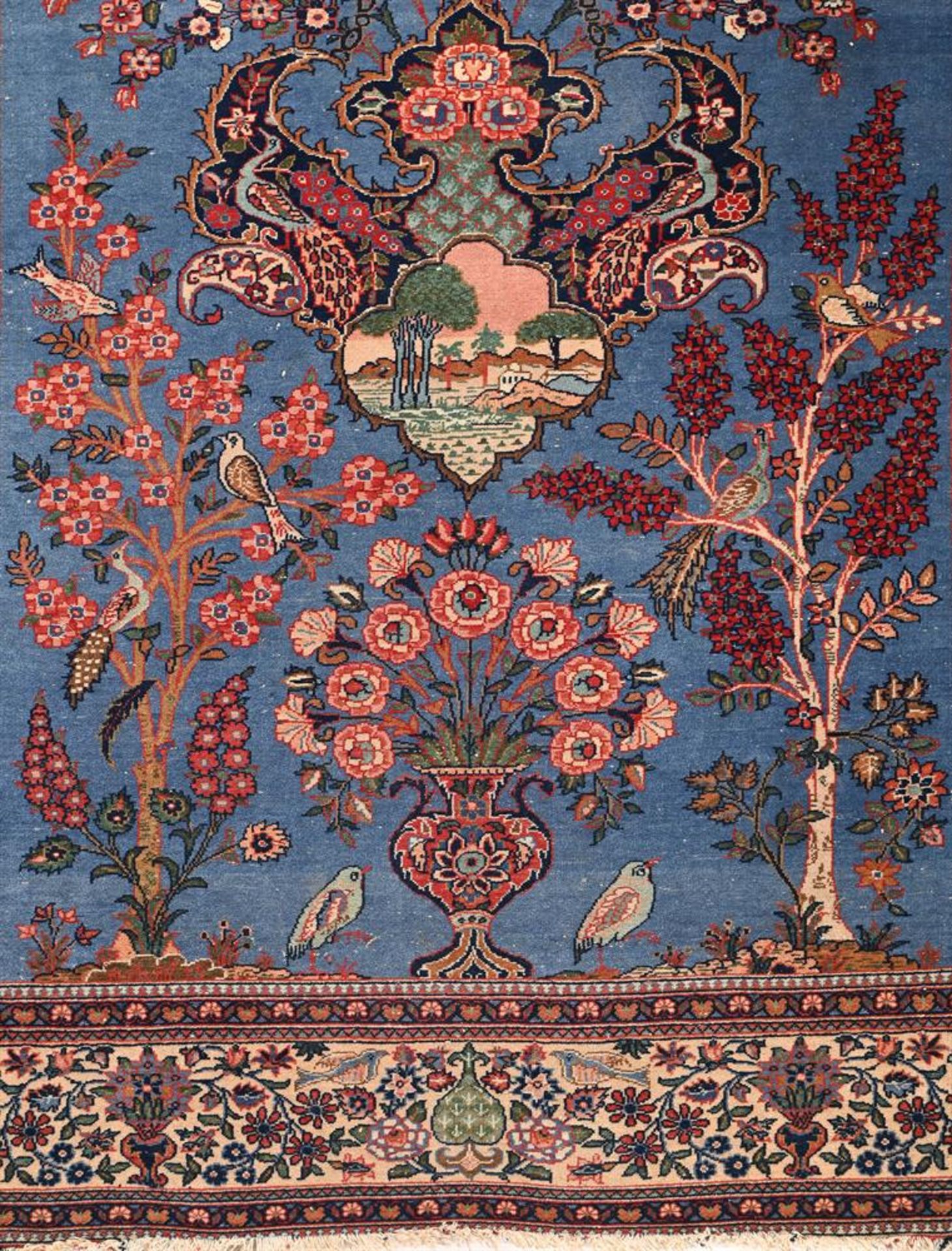 A PAIR OF PERSIAN RUGS, PROBABLY QUM - Image 5 of 5