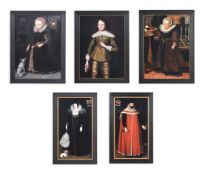 A COLLECTION OF EIGHT FRAMED PHOTOGRAPHIC REPRODUCTIONS, AFTER 16TH AND 17TH CENTURY PORTRAITS