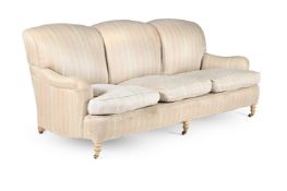 A THREE SEAT SOFA IN THE MANNER OF GEORGE SMITH