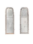 A PAIR OF PARCEL GILT WALL MIRRORS, 19TH CENTURY