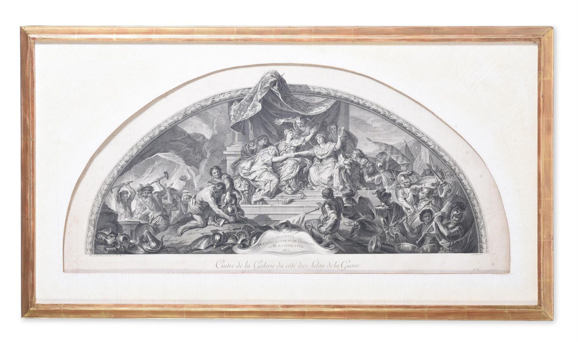 JEAN-BAPTISTE MASSÉ AFTER CHARLES LE BRUN, ALLEGORIES OF THE NEIGHBOURING COUNTRIES OF FRANCE - Image 10 of 16