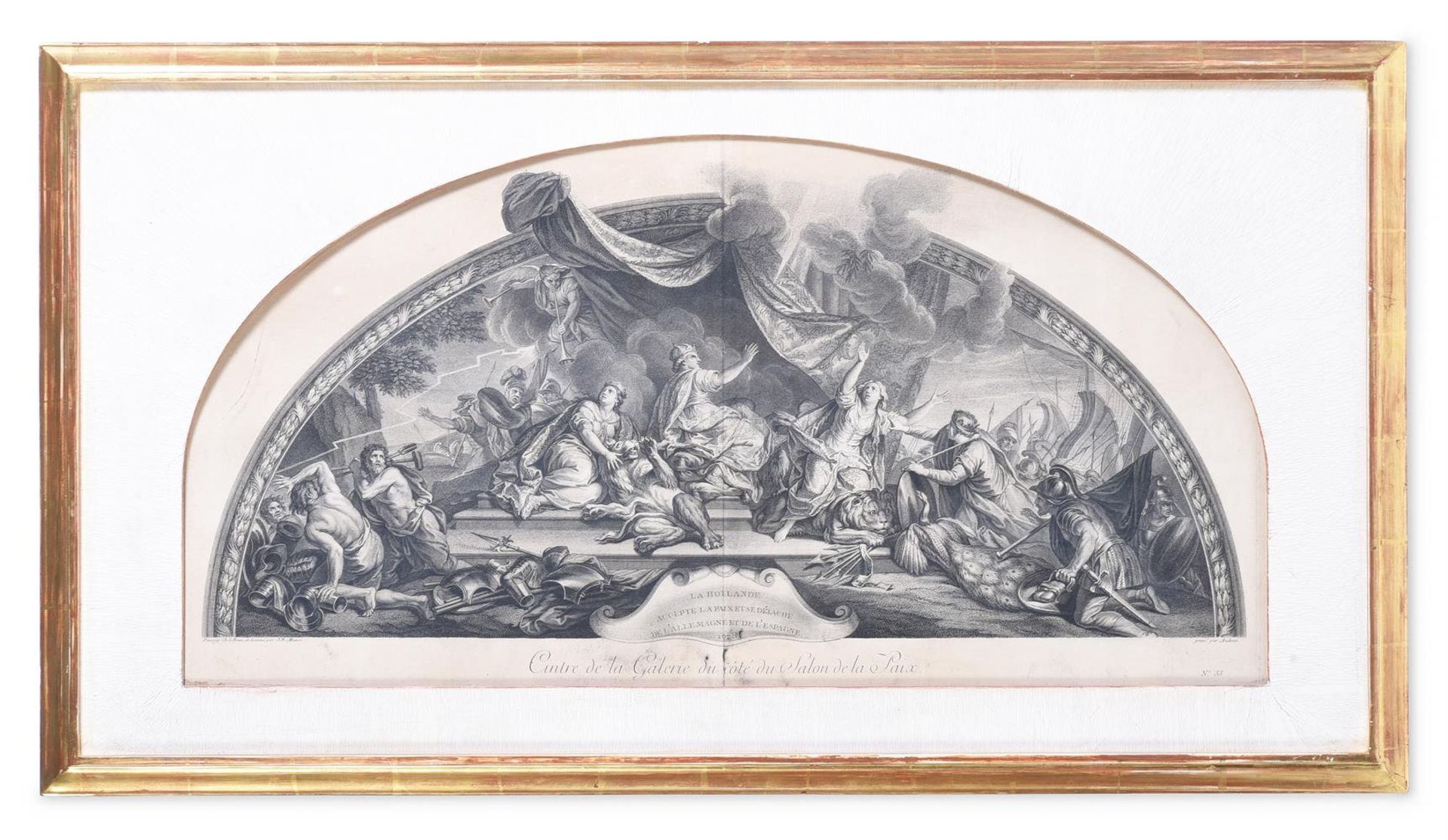JEAN-BAPTISTE MASSÉ AFTER CHARLES LE BRUN, ALLEGORIES OF THE NEIGHBOURING COUNTRIES OF FRANCE - Image 7 of 16
