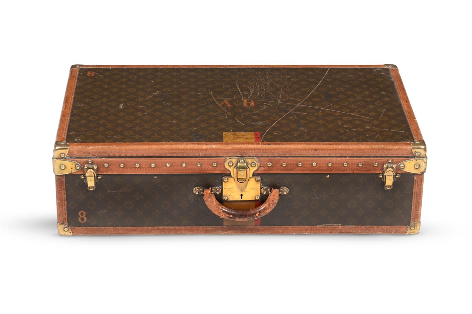 LOUIS VUITTON, A MONOGRAMMED COATED CANVAS HARD SUITCASE