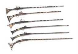 SIX VARIOUS NORTH AFRICAN MODELS OF SNAPLOCK ARMS LATE NINETEENTH/EARLY 20TH CENTURY
