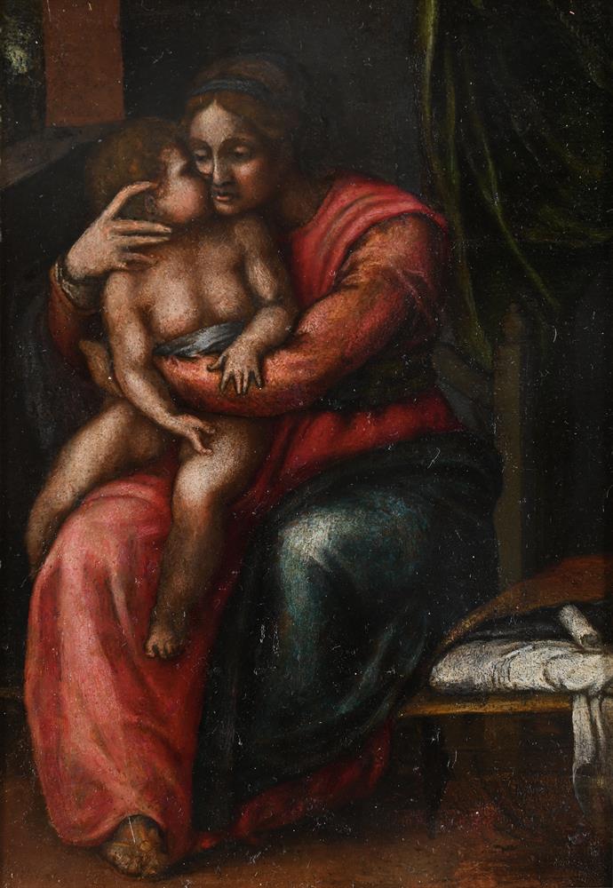 FOLLOWER OF MARCELLO VENUSTI, THE VIRGIN AND CHILD - Image 2 of 3