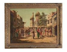 CHARLES WOLFERT (LATE 19TH/EARLY 20TH CENTURY), AT THE BAZAAR
