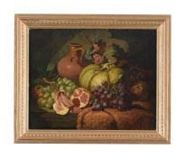 CHARLES THOMAS BALE (ENGLISH 1845/49-1925), STILL LIFE WITH GRAPES AND POMEGRANATE