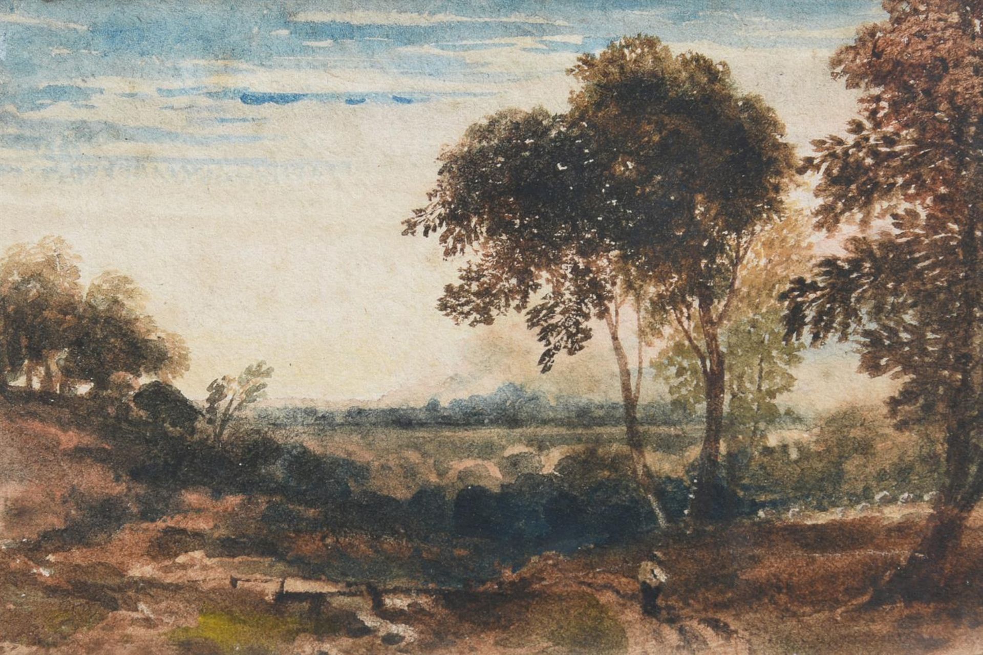 JOHN VARLEY (BRITISH 1778-1842), NEAR ENSHAM; TOGETHER WITH THREE OTHER LANDSCAPES (4) - Image 4 of 5