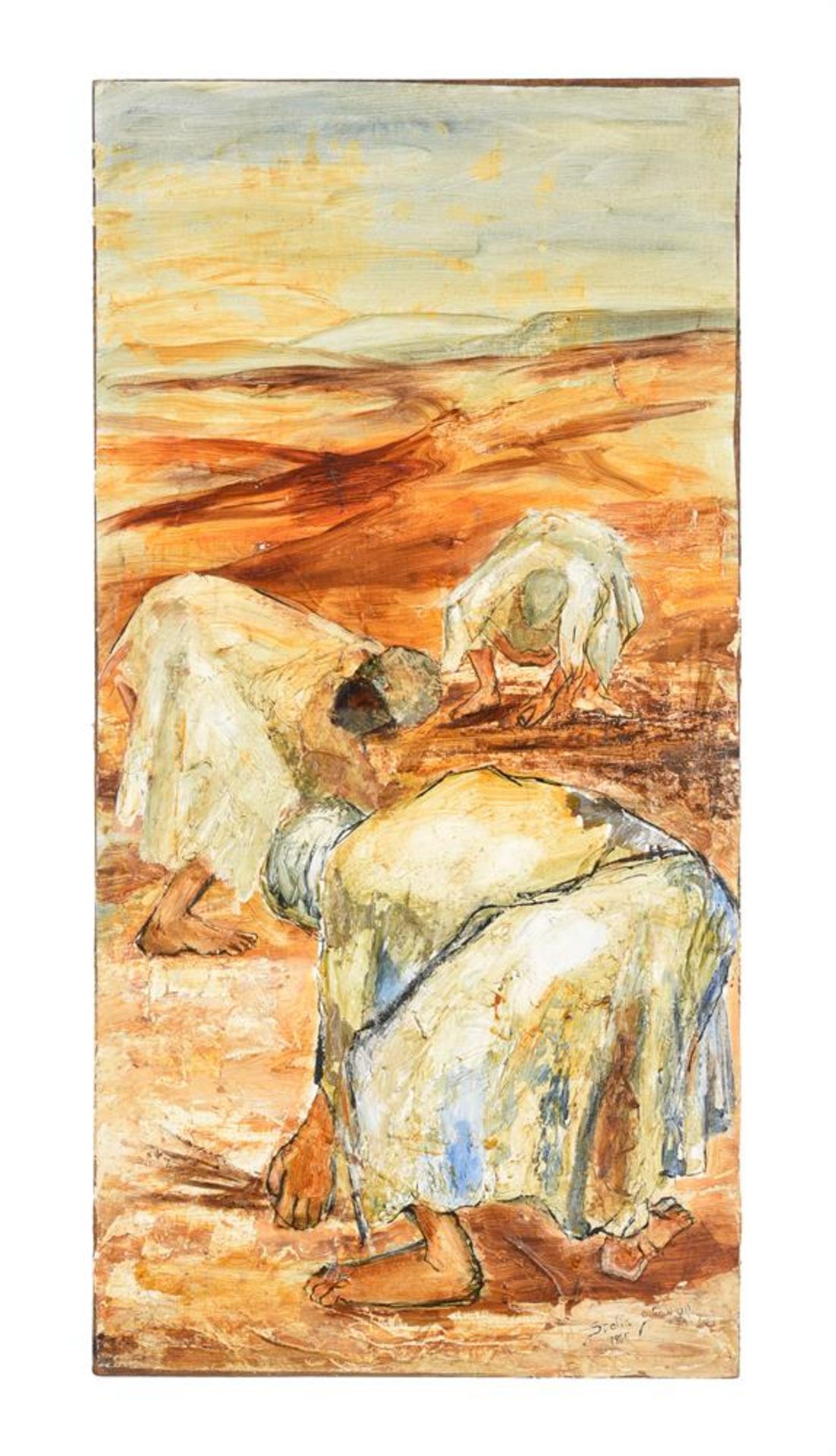 STELLA SHAWZIN (SOUTH AFRICAN 1920-2020), WORKERS IN THE FIELD