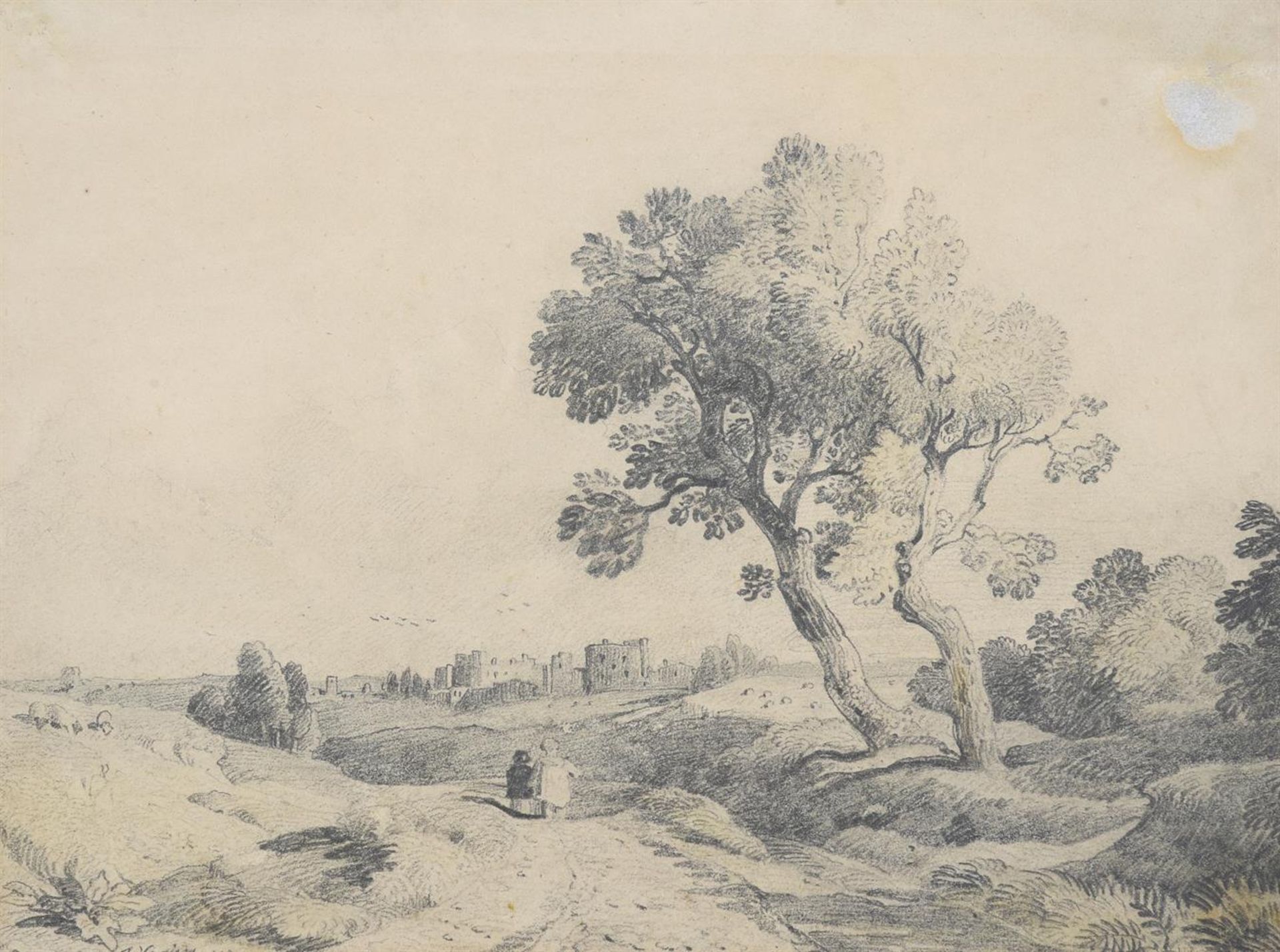 JOHN VARLEY (BRITISH 1778-1842), NEAR ENSHAM; TOGETHER WITH THREE OTHER LANDSCAPES (4) - Image 2 of 5