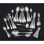 A COLLECTION OF SILVER FLATWARE