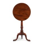 A GEORGE III MAHOGANY TRIPOD TABLE, THIRD QUARTER 18TH CENTURY