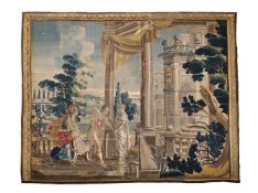 A FLEMISH MYTHOLOGICAL TAPESTRY OF PYGMALION, LATE 17TH CENTURY