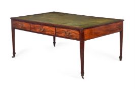 A GEORGE III MAHOGANY PARTNER'S WRITING TABLE OR DESK, LATE 18TH CENTURY