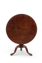 AN EARLY GEORGE III MAHOGANY 'BIRD CAGE' TRIPOD TABLE, CIRCA 1760