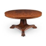 Y A GEORGE IV ROSEWOOD CENTRE TABLE, CIRCA 1825