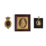 THREE FRAMED PROFILE MEDALLIONS, LATE 18TH OR EARLY 19TH CENTURY