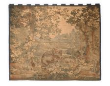 A CONTINENTAL VERDURE TAPESTRY, PROBABLY 17TH CENTURY