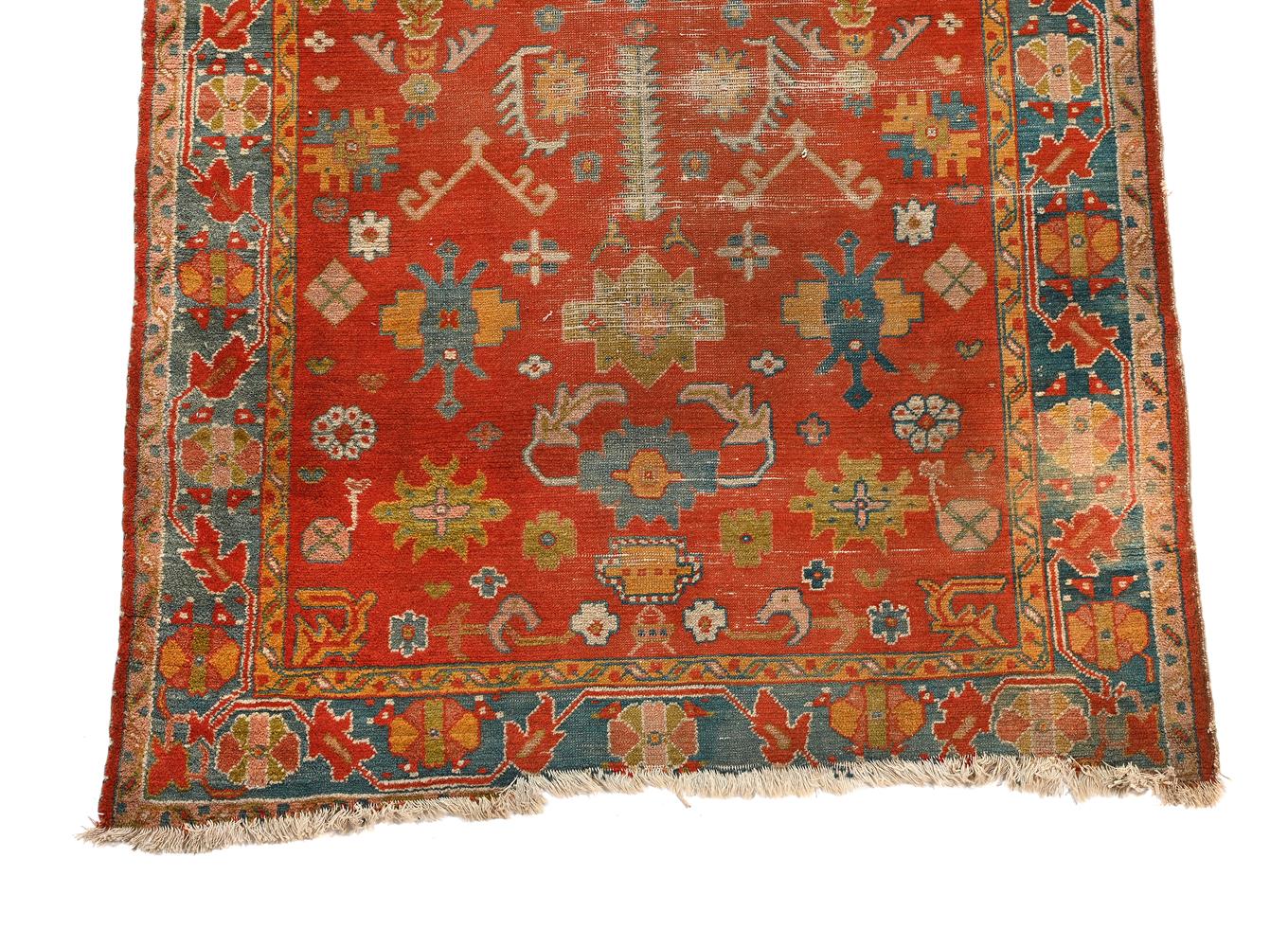 AN USHAK RUG, approximately 221 x 127cm - Image 2 of 3