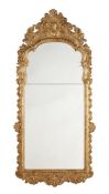 A CARVED GILTWOOD MIRROR, IN RÉGENCE STYLE, 19TH CENTURY