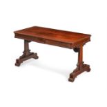 Y A GEORGE IV ROSEWOOD LIBRARY OR CENTRE TABLE, IN THE MANNER OF GILLOWS, CIRCA 1825