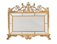 A GILTWOOD AND COMPOSITION MIRROR, IN NEOCLASSICAL TASTE, 19TH CENTURY