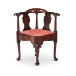 A GEORGE I WALNUT DESK OR READING CHAIR, CIRCA 1720