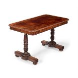 A GEORGE IV MAHOGANY LIBRARY TABLE, CIRCA 1830