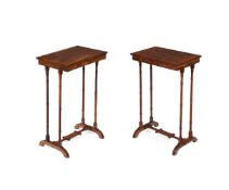 Y A PAIR OF REGENCY ROSEWOOD OCCASIONAL OR 'END' TABLES, CIRCA 1820