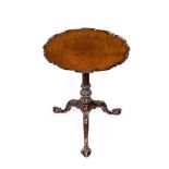 A MAHOGANY TRIPOD TABLE, CIRCA 1760 AND LATER