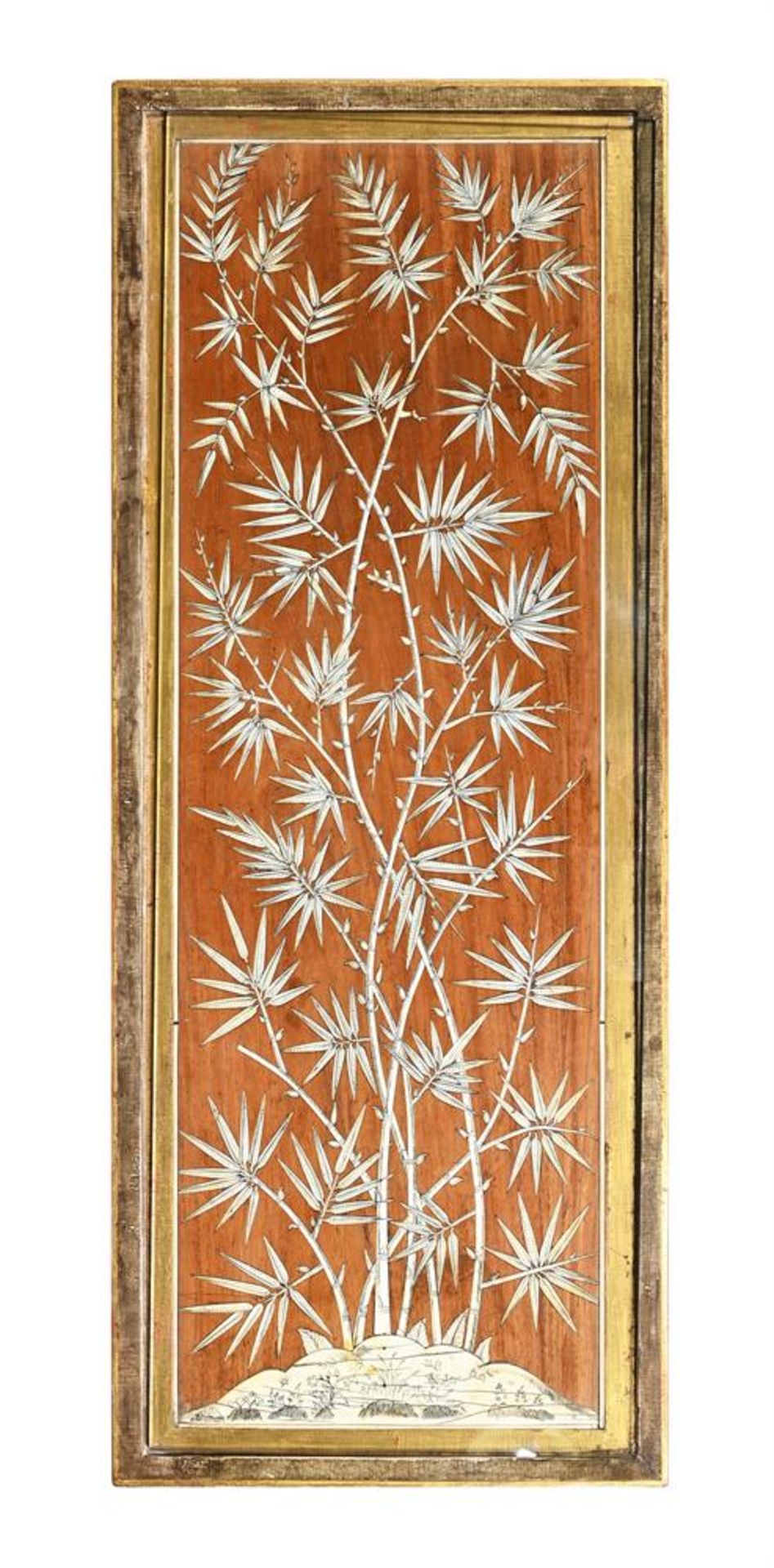 Y AN ANGLO-INDIAN ENGRAVED IVORY AND INDIAN ROSEWOOD PANEL, THE PANEL VIZAGAPATAM, CIRCA 1760 - Image 3 of 4