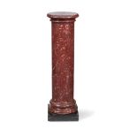 A ROUGE SCAGLIOLA COLUMN, 19TH CENTURY