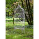 A LATE VICTORIAN WIREWORK ARBOUR SEAT, CIRCA 1880-1900