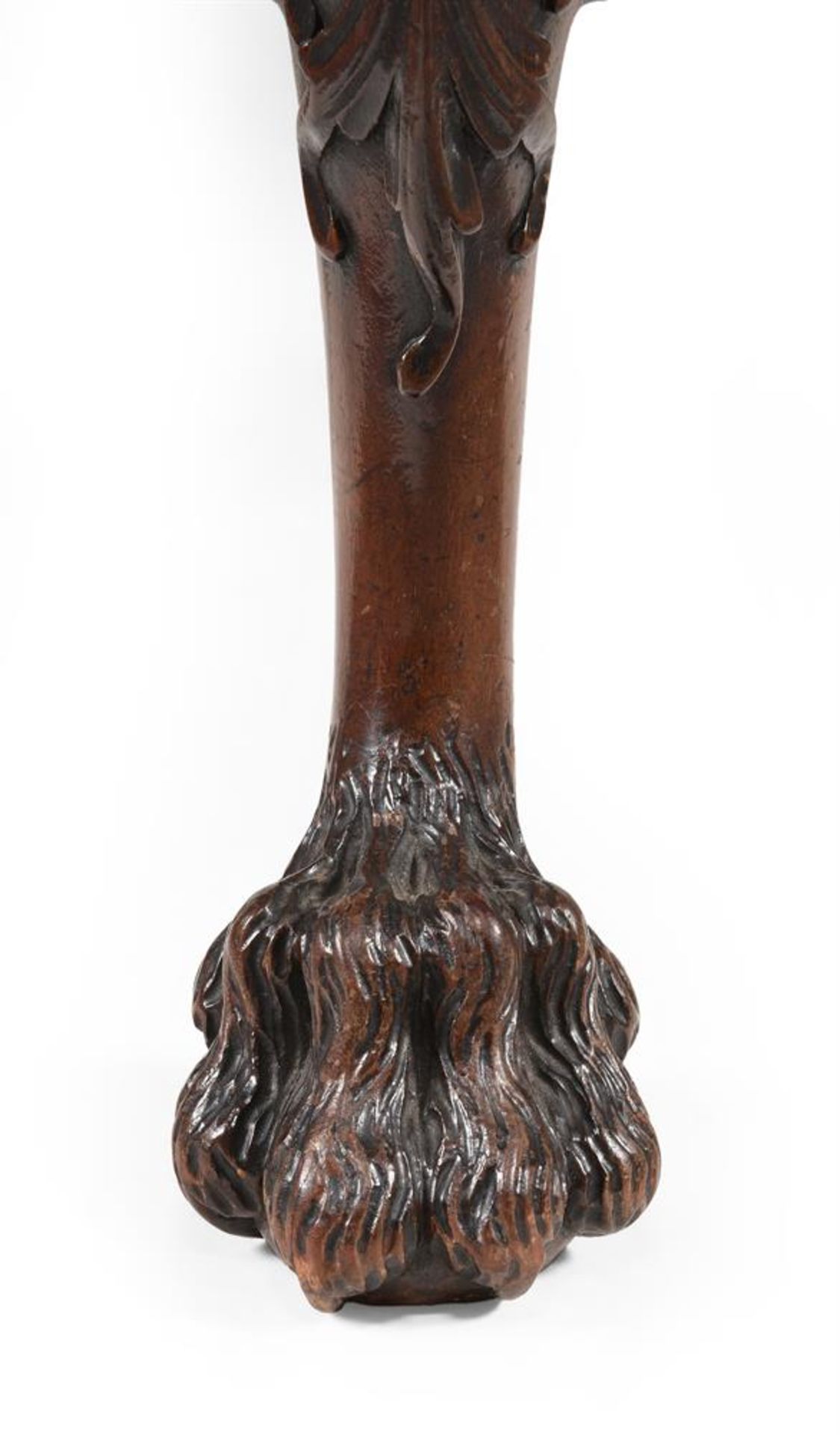 A CARVED MAHOGANY CENTRE OR WINDOW STOOL, IN GEORGE II STYLE, 20TH CENTURY - Image 6 of 7
