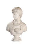 H. GUIRLANDI, A CARVED MARBLE BUST OF 'SPRING', ITALIAN, LATE 19TH CENTURY